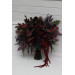 Moody Wedding Bouquets in Burgundy, Deep Purple & Forest Green