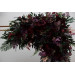 Moody Wedding Arch Arrangements in Burgundy, Deep Purple & Forest Green