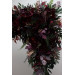 Moody Wedding Arch Arrangements in Burgundy, Deep Purple & Forest Green