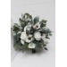 Wedding bouquets in whte colors. Bridal bouquet. Cascading bouquet. Faux bouquet. Bridesmaid bouquet. White anemone bouquet. Classic wedding. 5013-2