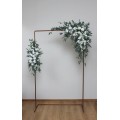  Flower arch arrangement in white colors.  Arbor flowers. Floral archway. Faux flowers for wedding arch. 5021