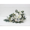 Wedding Bouquets in White | Faux Bridal & Bridesmaid Cascading Bouquets