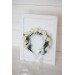 White  flower crown. Hair wreath. Flower girl crown. Wedding flowers. 5021