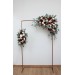 Flower arch arrangement in burgundy pink ivory colors.  Arbor flowers. Floral archway. Faux flowers for wedding arch. 5036