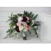 Wedding bouquets in burgundy blush pink ivory white colors. Bridal bouquet. Faux bouquet. Bridesmaid bouquet. 5036