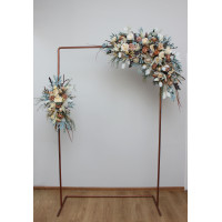  Flower arch arrangement in champagne ivory colors.  Arbor flowers. Floral archway. Faux flowers for wedding arch. 5044