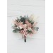 Wedding bouquets in beige blush pink colors. Bridal bouquet. Faux bouquet. Bridesmaid bouquet. 5043