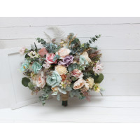 Colorful wedding bouquets. Bridal bouquet. Faux bouquet. Bridesmaid bouquet. 5048