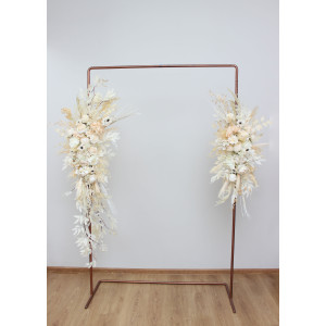  Flower arch arrangement in champagne ivory cream colors.  Arbor flowers. Floral archway. Faux flowers for wedding arch. 5206