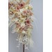  Flower arch arrangement in ivory cream sand  colors.  Arbor flowers. Floral archway. Faux flowers for wedding arch. 5049-3