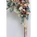  Flower arch arrangement in orange rust cinnamon peach colors.  Arbor flowers. Floral archway. Faux flowers for wedding arch. 5058