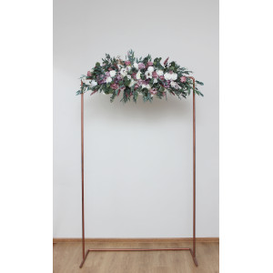  Flower arch arrangement in lilac white mauve colors.  Arbor flowers. Floral archway. Faux flowers for wedding arch. 5059-2
