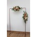  Flower arch arrangement in rust cream cinnamon colors.  Arbor flowers. Floral archway. Faux flowers for wedding arch. 5060-5