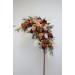Pampas grass. Rust burgundy floral arch arrangement . Arbor flowers. Floral archway. Faux flowers for wedding arch. 5060-8