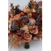 Wedding bouquets in rust purple orange colors. Bridal bouquet. Faux bouquet. Bridesmaid bouquet. 5073