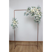  Flower arch arrangement in sage green ivory colors.  Arbor flowers. Floral archway. Faux flowers for wedding arch. 5075
