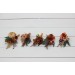  Wedding boutonnieres and wrist corsage  in orange rust peach color theme. Flower accessories. 0001