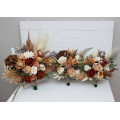 Terracotta, Rust, Orange & Ivory Wedding Bouquets – Faux Florals for Bride and Bridesmaids