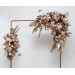 Flower arch arrangement in cinnamon ivory pale orange colors.  Arbor flowers. Floral archway. Faux flowers for wedding arch. 5093