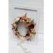 Orange ivory rust terracotta flower crown. Hair wreath. Flower girl crown. Wedding flowers. 0036
