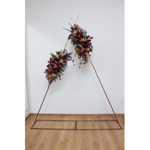  Flower arch arrangement in  purple burgundy beige colors.  Arbor flowers. Floral archway. Faux flowers for wedding arch. 5096