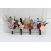  Wedding boutonnieres and wrist corsage  in gray peach brown color scheme. Flower accessories. 5106