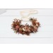 Cinnamon terracotta beige flower crown. Hair wreath. Flower girl crown. Wedding flowers. 5118
