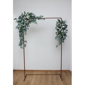  Baby's breath greenery arch arrangement. Flower arch top arrangement. Wedding flowers. Faux flowers. Wedding arrangement. Gypsophila archway.5130