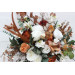 Wedding Bouquets in White, Rust & Terracotta | Faux Bridal & Bridesmaid Bouquets