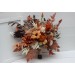Wedding bouquets in orange ivory rust terracotta colors. Bridal bouquet. Faux bouquet. Bridesmaid bouquet. 5140
