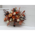 Wedding Bouquets in Orange, Ivory, Rust & Terracotta | Faux Bridal & Bridesmaid Bouquets