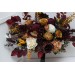 Wedding bouquets in deep purple ivory mustard colors. Bridal bouquet.  Faux bouquet. Bridesmaid bouquet. 5154