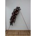  Flower arch arrangement in burgundy black gold beige colors.  Arbor flowers. Floral archway. Faux flowers for Halloween wedding arch. 0018