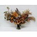Wedding bouquets in mustard olive brown colors. Bridal bouquet. Faux bouquet. Bridesmaid bouquet. 5163