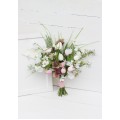 Tulips bouquet. White pink bouquet. Bridal bouquet. Faux bouquet. Wedding silk flowers. Boho wedding. 5185