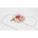  Wedding boutonnieres and wrist corsage  in beige ivory blush pink color scheme. Flower accessories. 5143