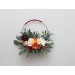 Rust orange burgundy color theme .Orchid dahlia floral hoop. Alternative bridesmaid bouquet. Boho wedding. Floral backdrop. 0035