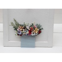 Wildflowers pocket boutonniere. Flower accessories. Pocket flowers. Square flowers. 5231