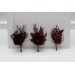  Wedding boutonnieres and wrist corsage  in deep burgundy color scheme. Flower accessories. 5230