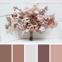 Wedding bouquets in blush pink beige white colors. Bridal bouquet. Faux bouquet. Bridesmaid bouquet. 5094