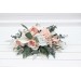 Wedding bouquets in white blush pink colors. Bridal bouquet. Fauxbouquet. Bridesmaid bouquet. 5204