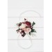  Wedding boutonnieres and wrist corsage  in burgundy pink white ivory color scheme. Flower accessories.5036