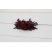 Flower comb in burgundy color scheme. Wedding accessories for hair. Bridal flower comb. Bridesmaid floral comb. 5230