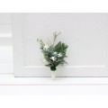 Baby's breath greenery boutonniere . Wedding flowers. Gypsophila boutonniere. 5130