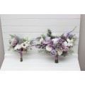 Lavender bridal bouquet. Lilac flowers bouquet .Faux bouquet. Purple wedding. Silk flowers. Boho wedding . Lilac bridal bouquet . Bridesmaid bouquet. 5292