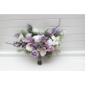 Lavender & Lilac Bridal Bouquet | Faux Purple Wedding Flowers & Bridesmaid Bouquets