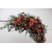  Flower arch arrangement in burgundy dusty rose terracotta rust colors.  Arbor flowers. Floral archway. Faux flowers for wedding arch. 5294
