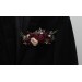 Pocket boutonniere in burgundy blush pink color scheme. Flower accessories. Pocket flowers. Square flowers. 5080