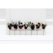  Set of  7 hair pins in black burgundy gold  color scheme. Hair accessories. Flower accessories for wedding.  5305