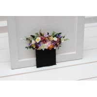 Colorful  pocket boutonniere. Flower accessories. Pocket flowers. Square flowers. 5317